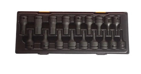 1/2"DR. 18PCS IMPACT BIT SOCKET SET(60L)