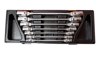 7PCS DOUBLE FLEXIBLE SOCKET WRENCH SET