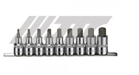 1/2"×9PCS HEX SOCKET BIT SET