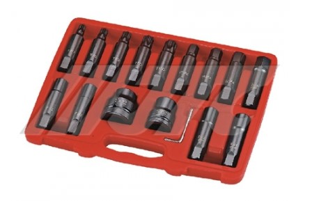 3/4" 16PCS IMPACT INSERT BIT SOCKET SET