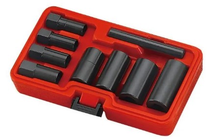 9PCS WHEEL LOCK REMOVAL SOCKET SET