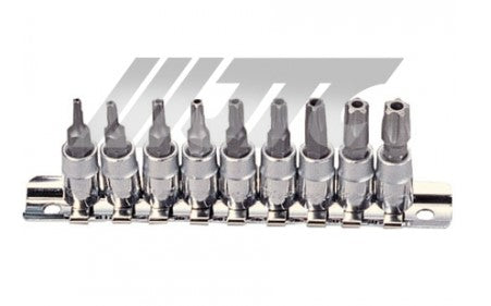 9PCS 5 PT. STAR SOCKET BIT SET