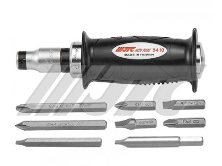 RUBBER HANDLE IMPACT DRIVER SET