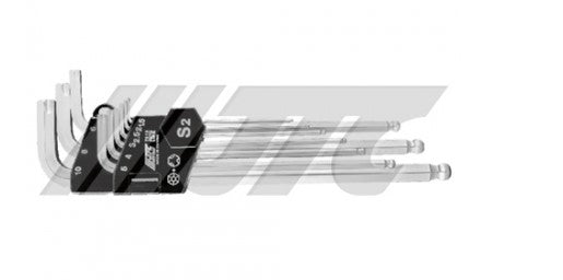 9PCS ANTI-SLIP LONG BALL POINT HEX KEY SET