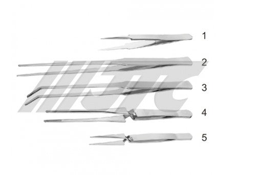 5 PCS STAINLESS STEEL TWEEZER