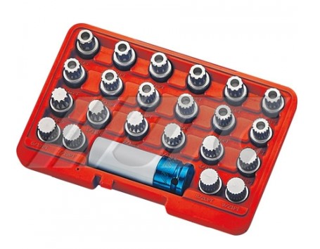 WHEEL SCREW LOCK SOCKET SET (23PCS)- for VW