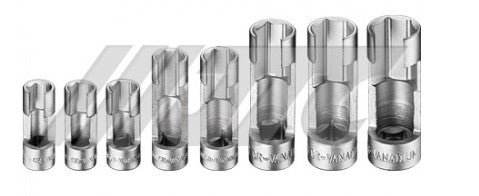 8PCS SLOTTED SOCKET SET
