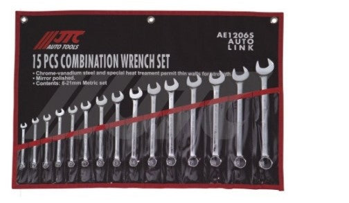 15PCS COMBINATION WRENCH SET(MIRROR FINISHED)
