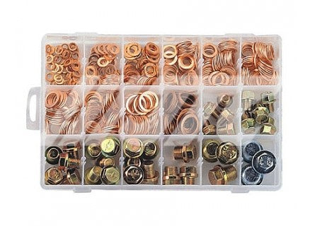 ASSORTMENT OF COPPER GASKET & SCREW SET