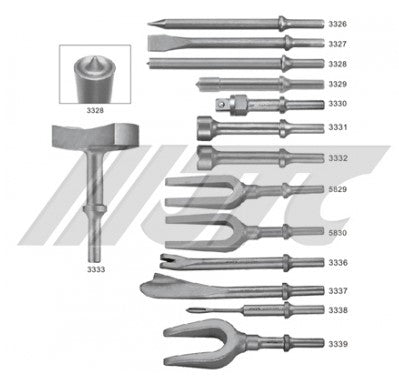 CHISEL(FOR AIR HAMMER) ROUND RAISED