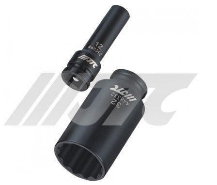 1/2" THIN-WALL DEEP IMPACT SOCKET(12PT)