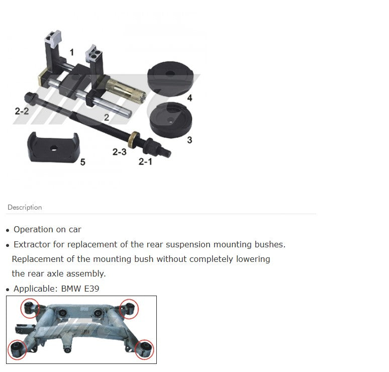 SUSPENSION BUSH EXTRACTOR / INSTALLER – JTCTOOLSUSA