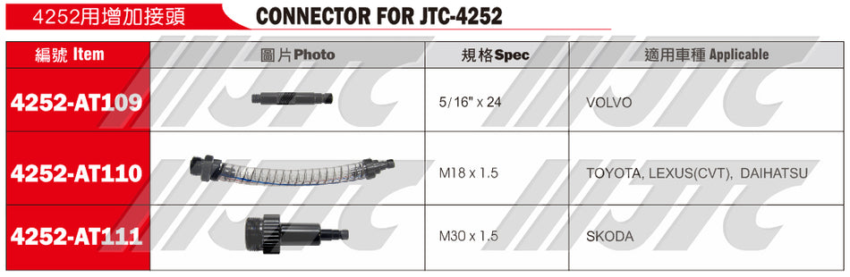 CONNECTOR FOR JTC-4252