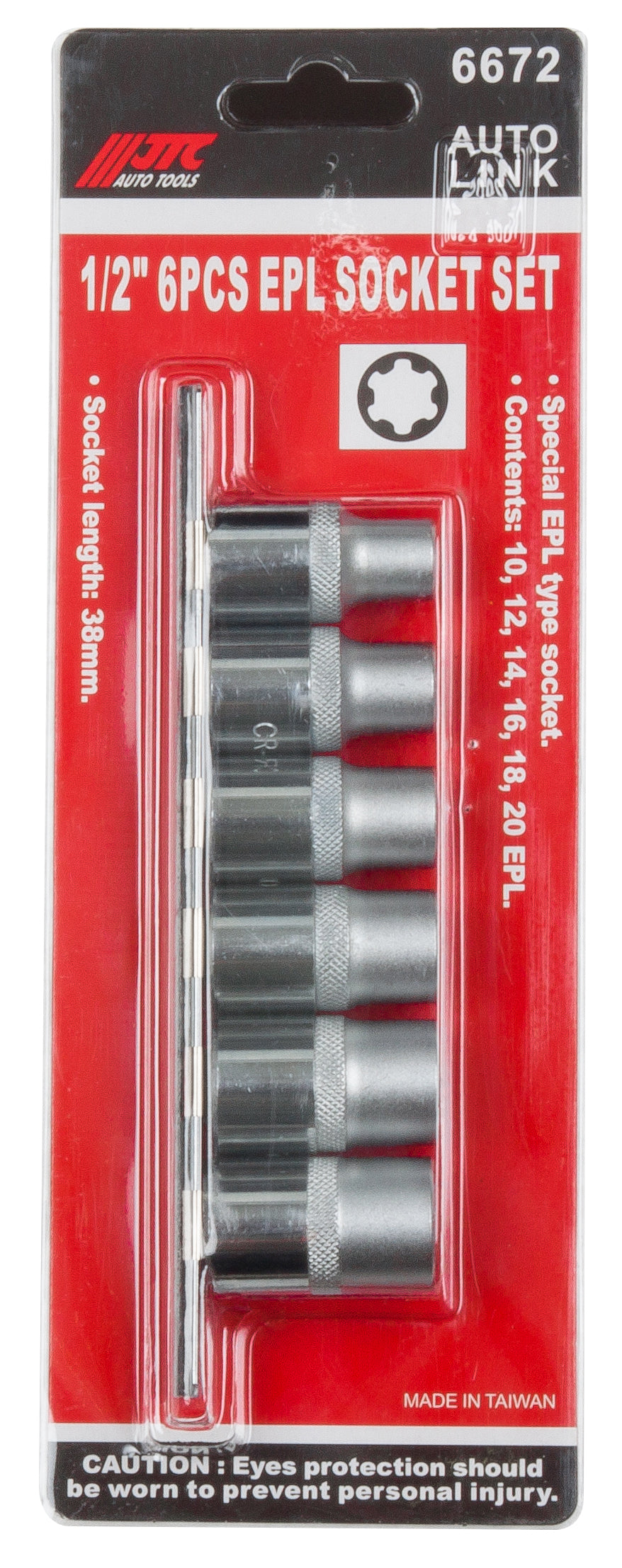 1/2" 6PCS EP SOCKET SET